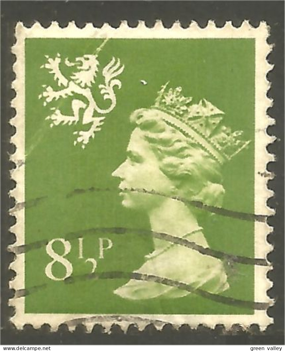 XW01-1209 Scotland Queen Elizabeth II 8 1/2 Green - Ecosse