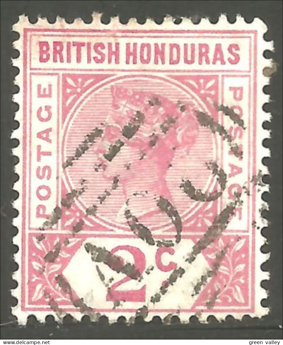 XW01-1168 British Honduras Reine Queen Victoria 2c Rose - Königshäuser, Adel