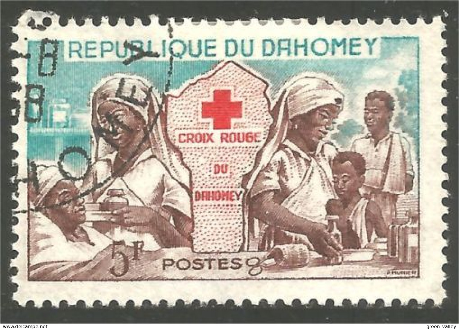 XW01-1108 Dahomey Nurse Infirmière Hopital Malade Hospital - Médecine