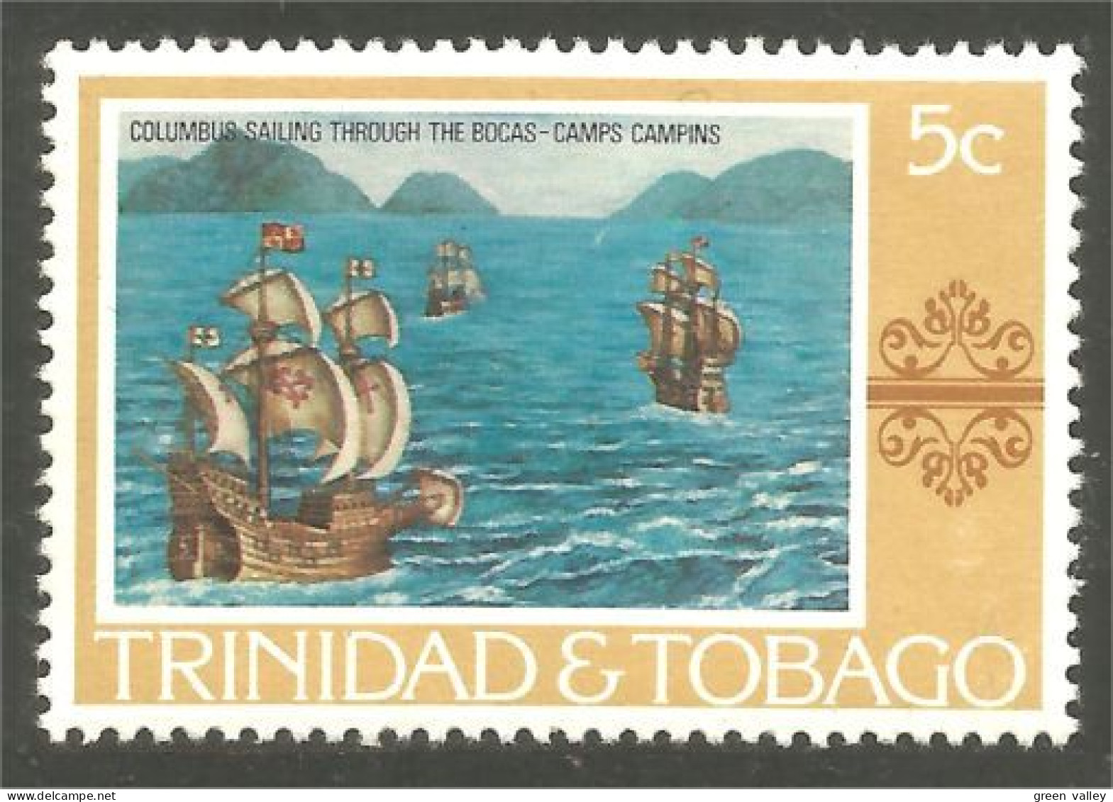 XW01-1088 Trinidad Tobago Colon Colomb Columbus Voilier Bateau Sailing Ship Schiffe MNH ** Neuf SC - Schiffe