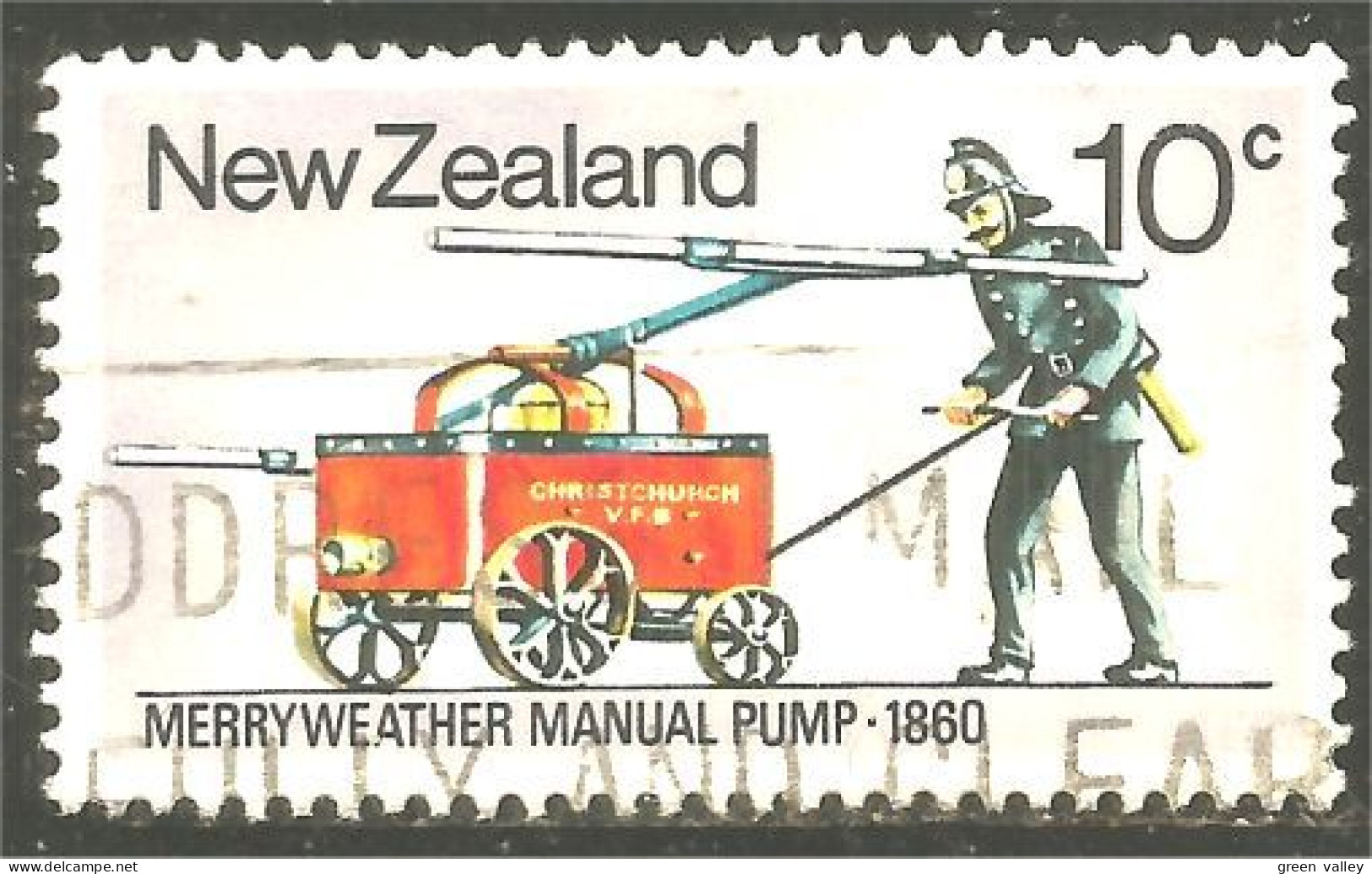 XW01-1006 New Zealand Pompier Fireman Merryweather Water Pump Pompe Bombeiro Feuer Feu Fire - Sapeurs-Pompiers