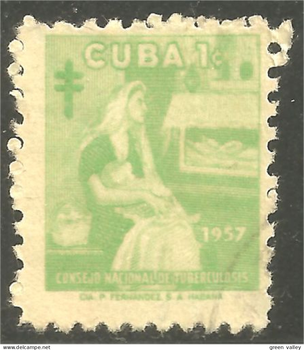 XW01-1910 Cuba 1957 Mother Child Postal Tax - Bienfaisance