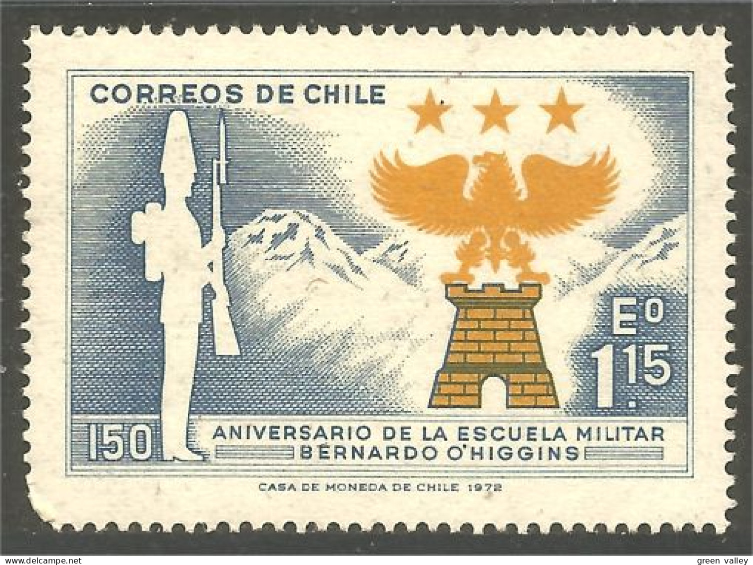 XW01-1861 Chile Ecole Militaire Military School Soldat Soldier Eagle Aigle Adler MNH ** Neuf SC - Militaria
