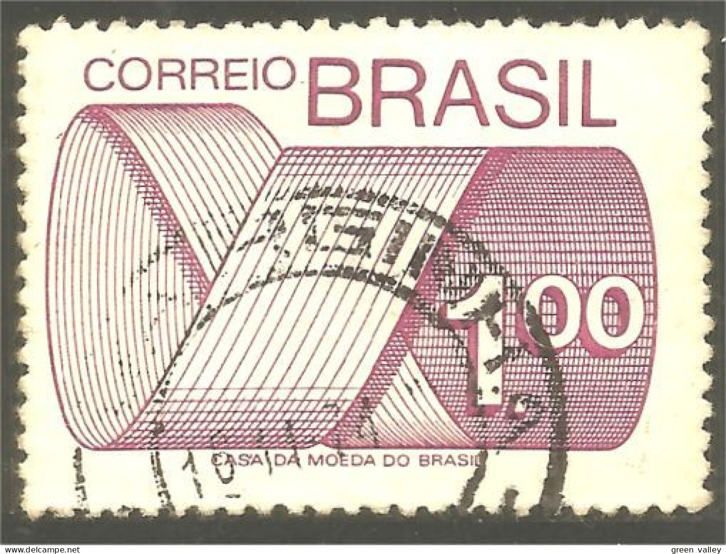 XW01-1834 Brazil 1974 Ruban Mobius Strip Mathématique Mathematics - Other & Unclassified