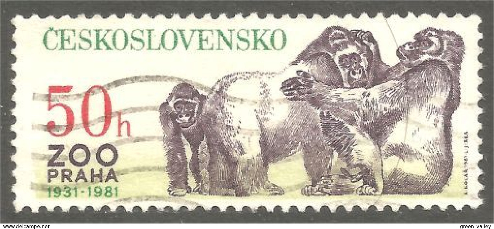 XW01-1758 Czechoslovakia Gorille Singe Monkey Gorilla Affe Scimmia Mono - Apen