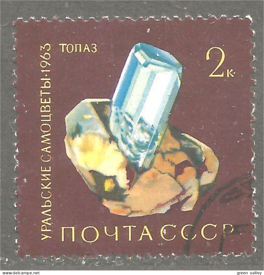 XW01-1713 Russia Mineral Topaze Topaz Topazio Topas - Minéraux