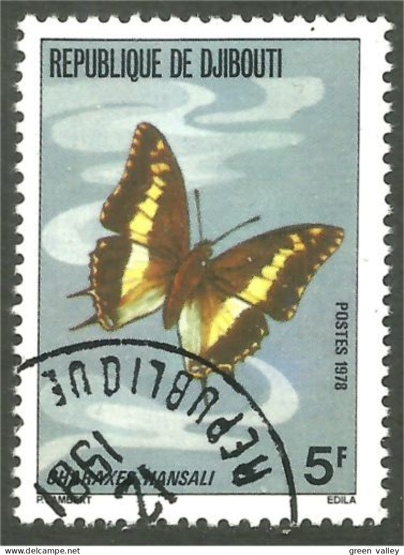 XW01-1676 Djibouti Papillon Butterfly Schmetterling Farfala Mariposa - Vlinders