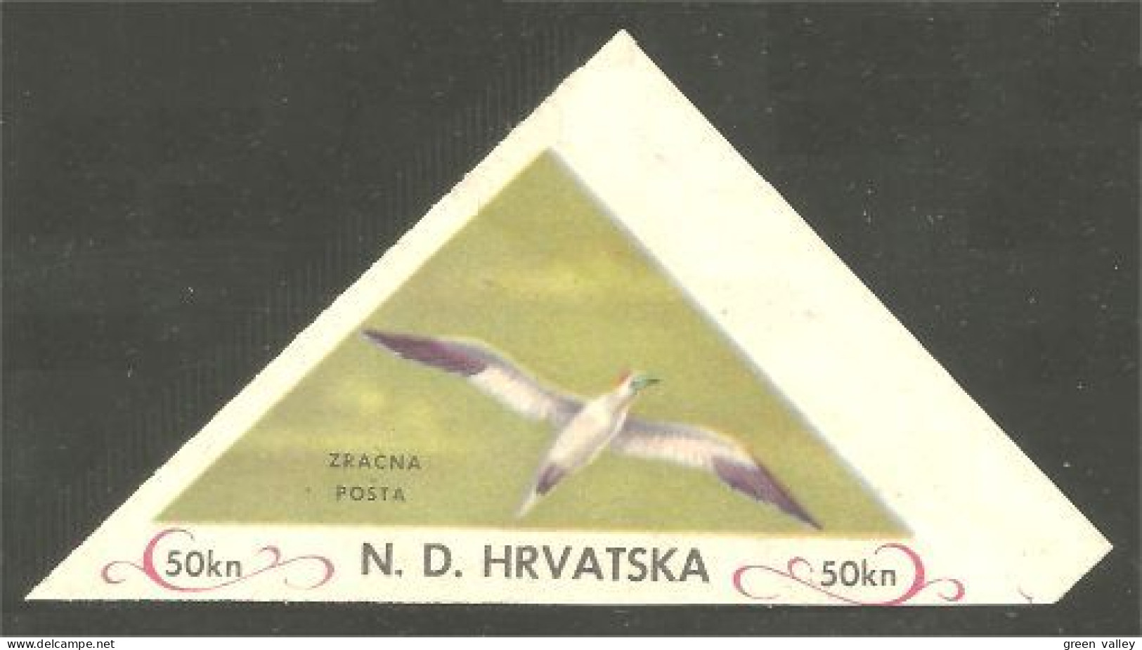 XW01-1671 Croatia Triangle Bird Oiseau Vogel Uccello Pájaro MNH ** Neuf SC - Other & Unclassified