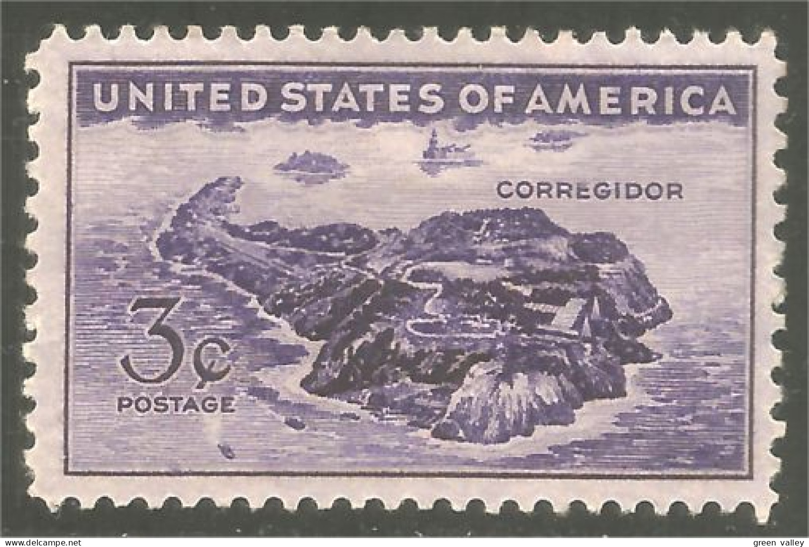 XW01-1672 USA Ile Bataille Corregidor Island Battle MH * Neuf - Militaria