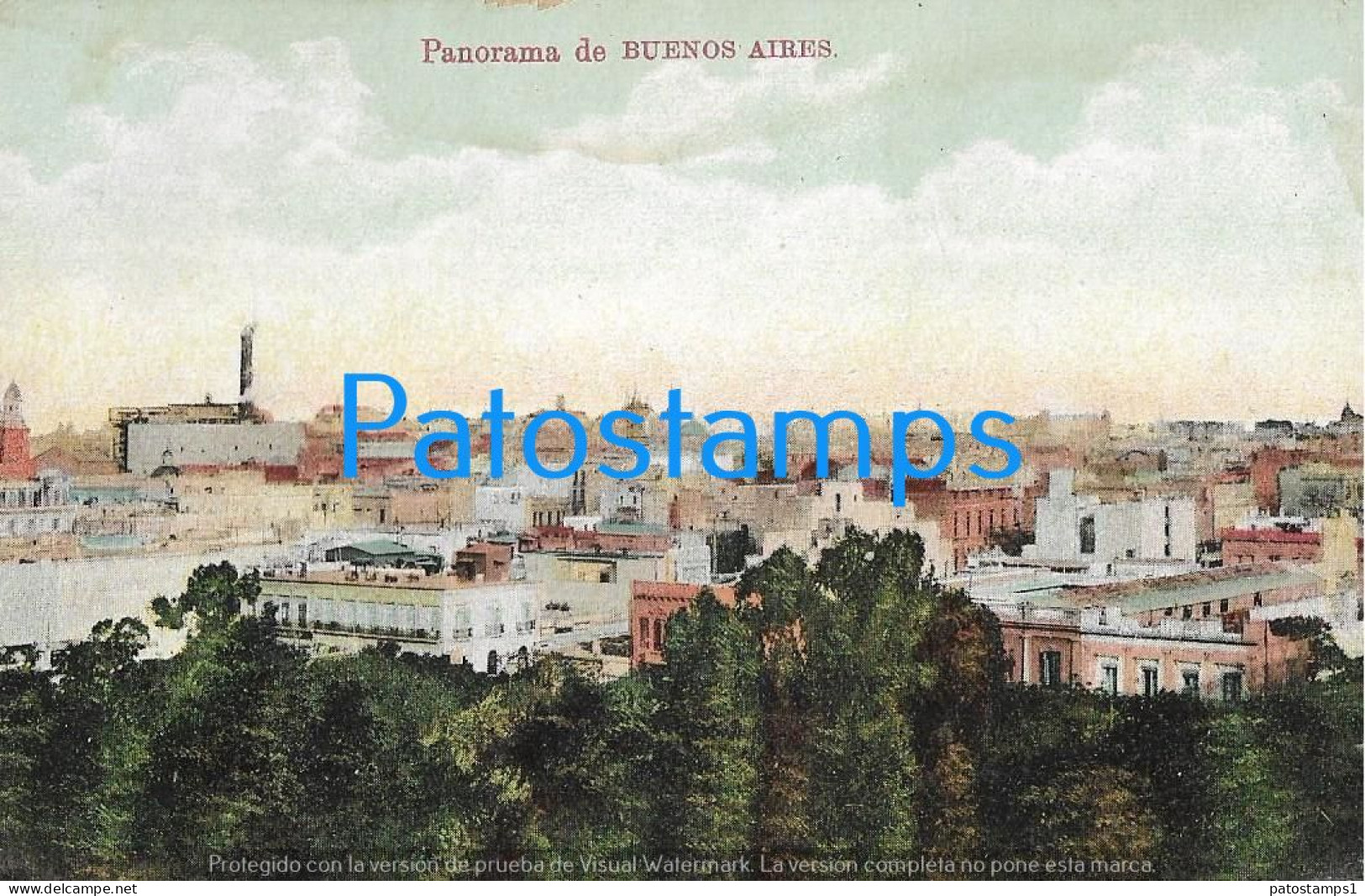 229250 ARGENTINA BUENOS AIRES VISTA PANORAMA POSTAL POSTCARD - Argentine