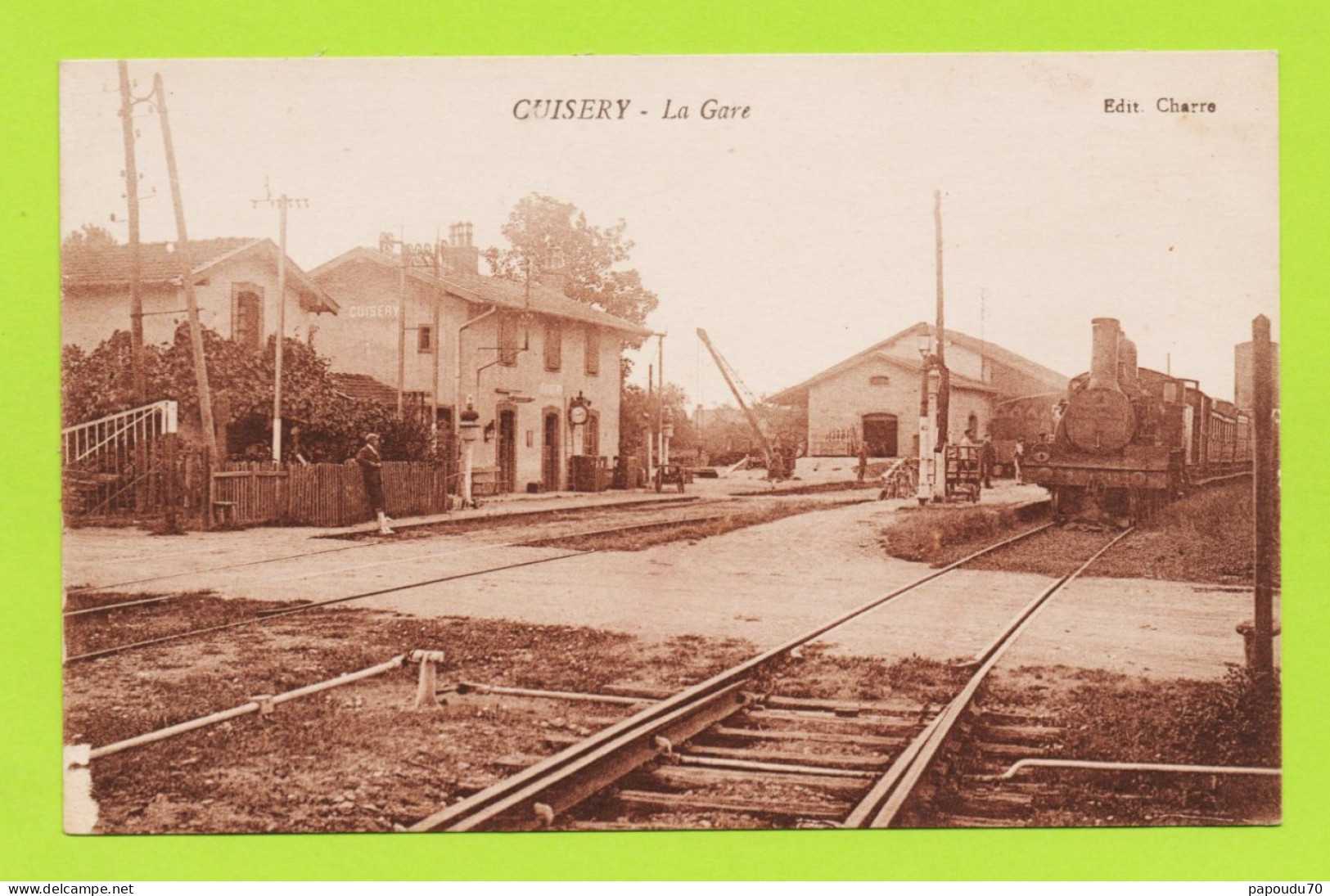 CPA  71 -- CUISERY  --  LA GARE - Altri & Non Classificati