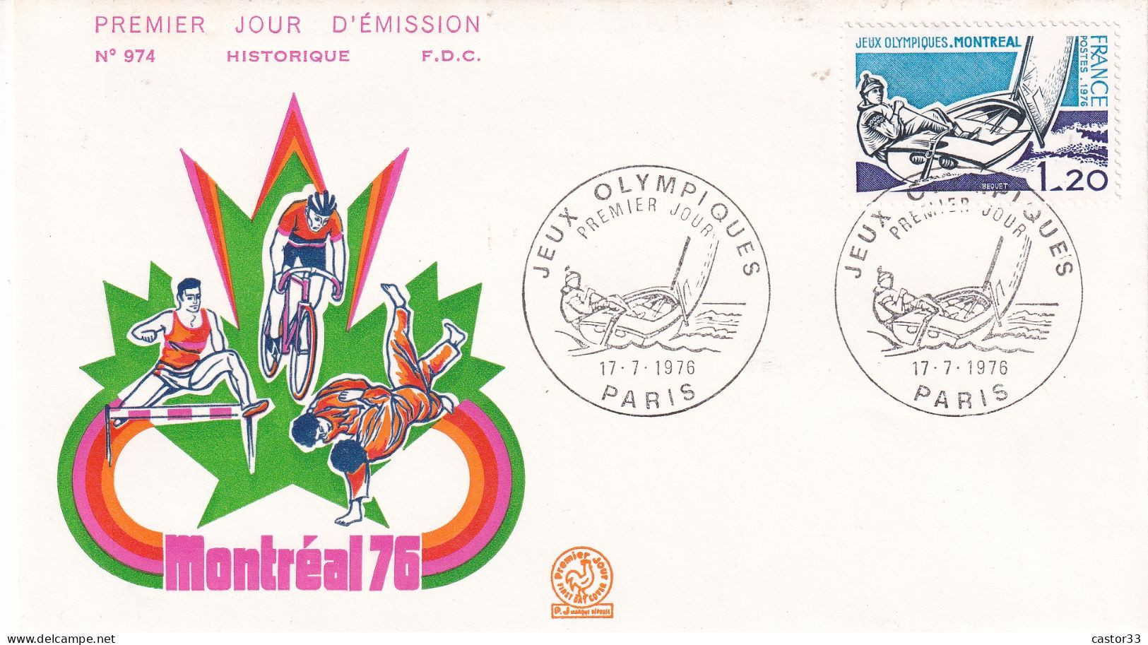 1er Jour, Jeux Olympiques Montréal 76 - 1970-1979