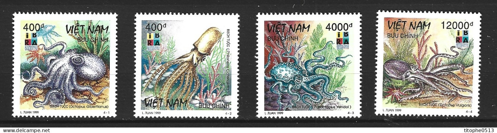 VIET NAM. N°1823-6 De 1999. Pieuvres. - Meereswelt