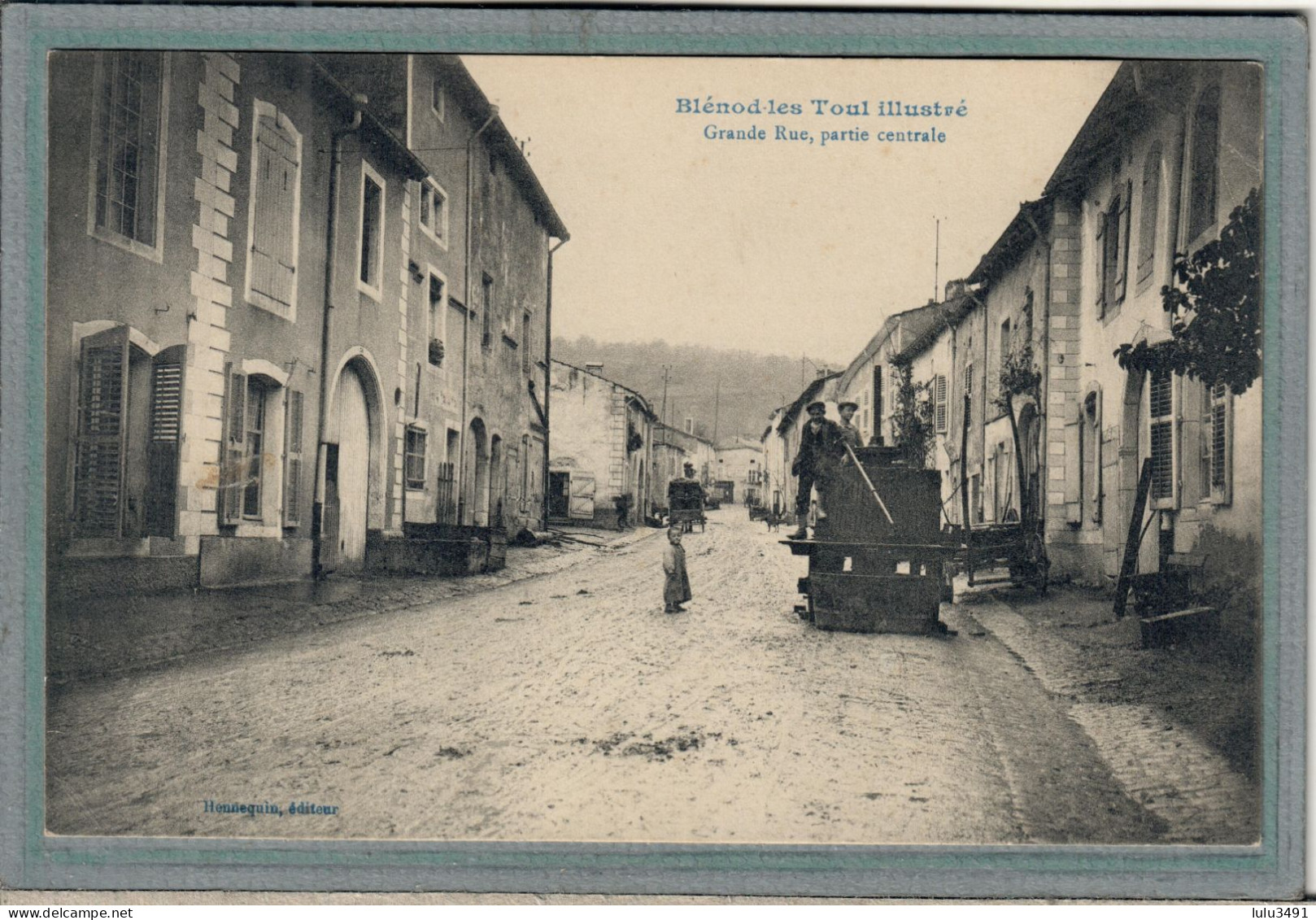CPA (54) BLENOD-les-TOUL - Aspect Du Pressoir Dans La Partie Centrale De La Grande Rue En 1915 - Autres & Non Classés