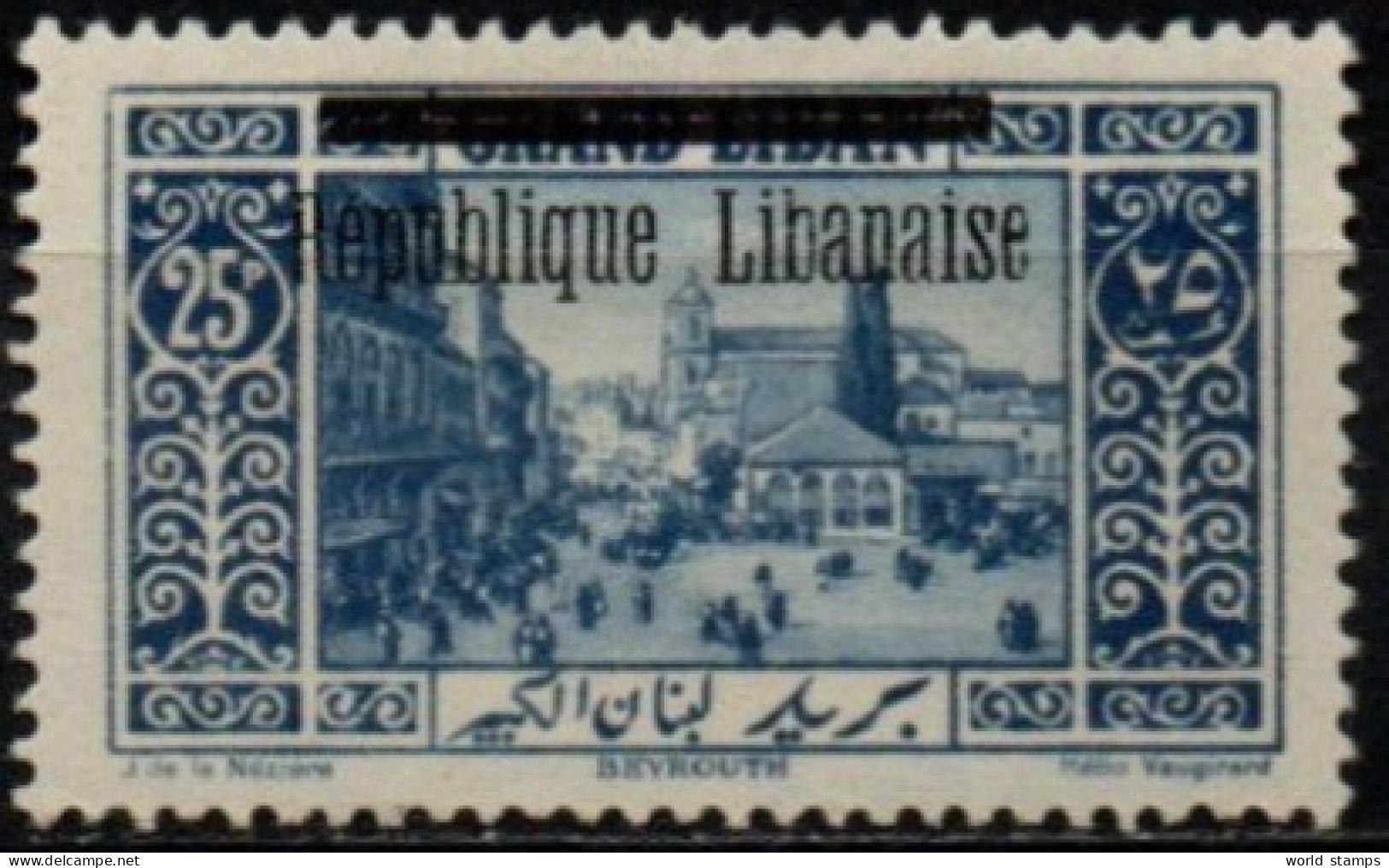 GRAND LIBAN 1927 *  AMINCI-THINNED - Nuevos