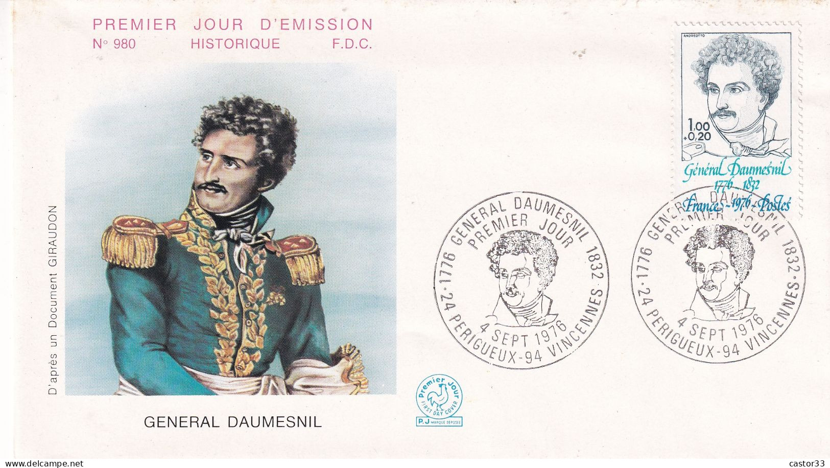 1er Jour, Général Daumesnil - 1970-1979