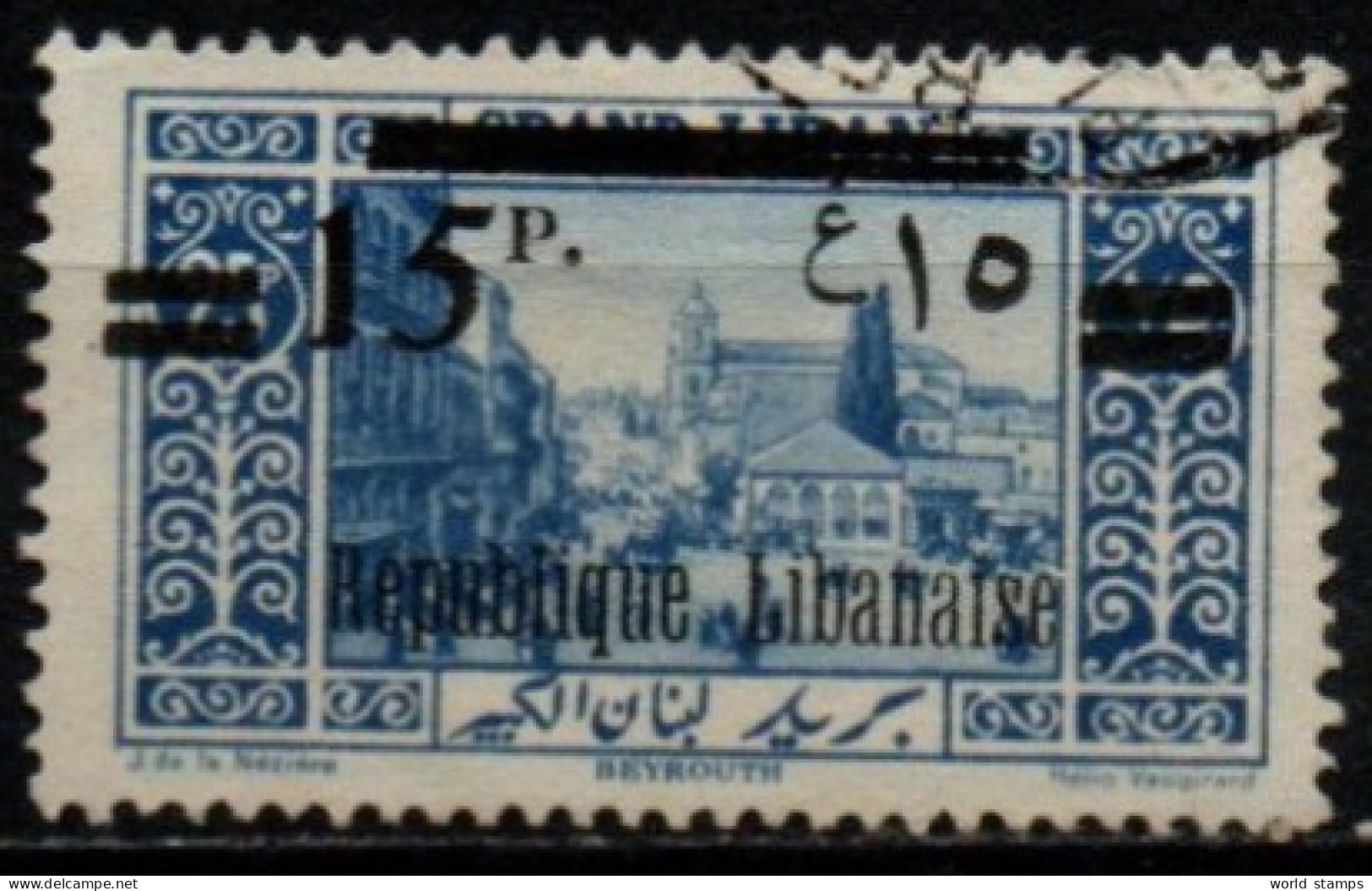 GRAND LIBAN 1927 O - Gebruikt