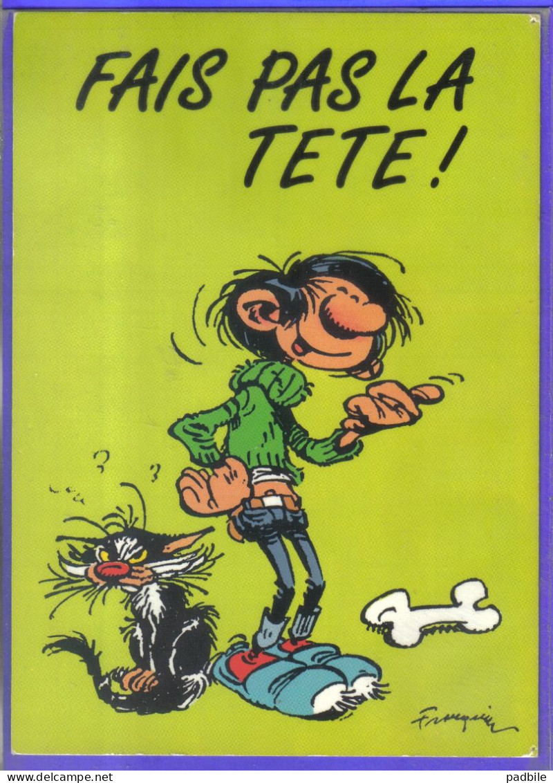 Carte Postale Bande Dessinée   Franquin Gaston Lagaffe    N° 67  Très Beau Plan - Comicfiguren