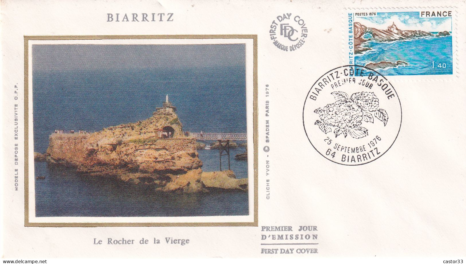 1er Jour, Biarritz, Le Rocher De La Vierge - 1970-1979