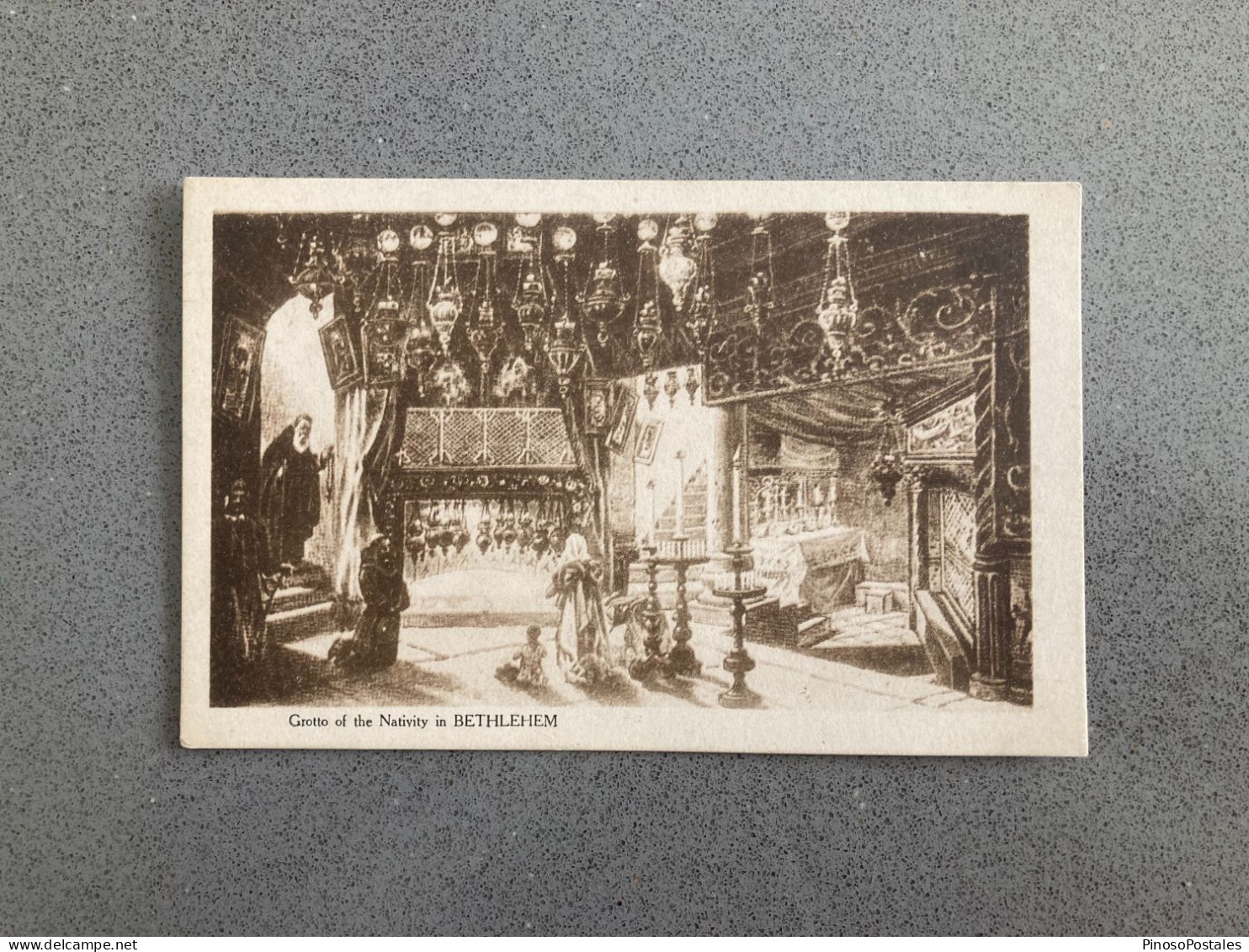 Bethlehem Grotto Of The Nativity Carte Postale Postcard - Israel