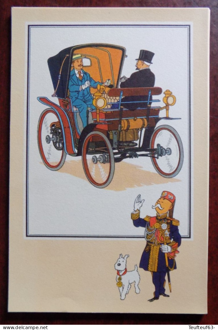 Chromo Tintin Voir Et Savoir " Automobile Origines à 1900 , Série 4 " - Voiturette Peugeot 1891 - Chromos