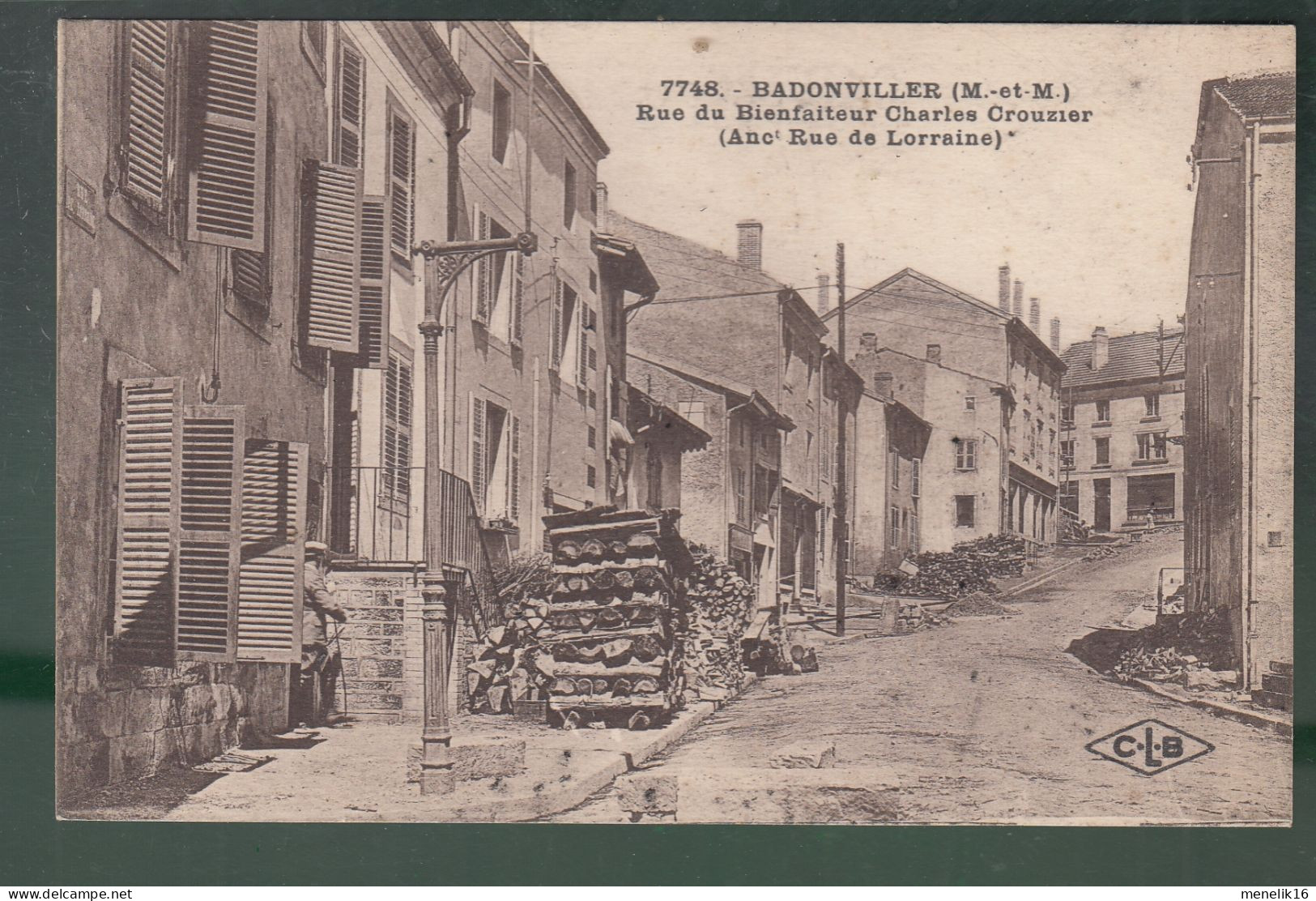 CP - 54 - Babonviller - Rue Du Bienfaiteur Charles-Crouzier - Andere & Zonder Classificatie