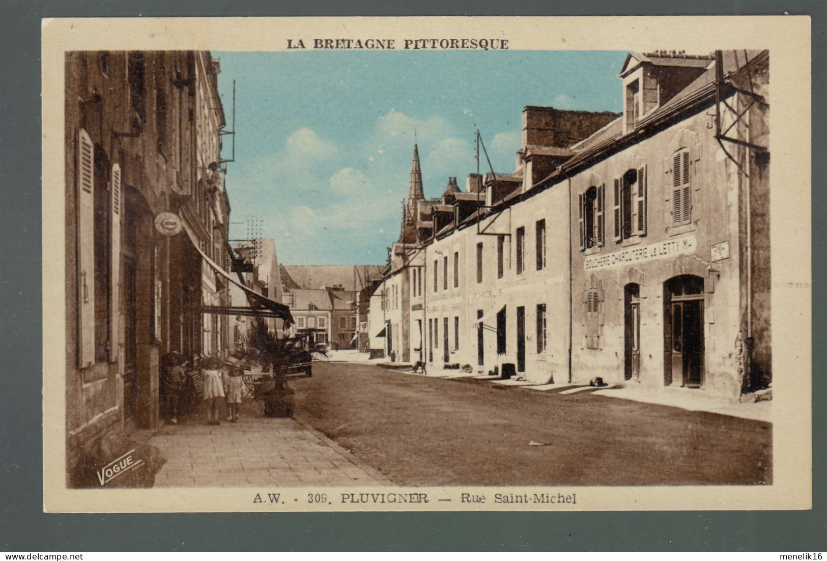 CP - 56 - Pluvigner - Rue Saint-Michel - Pluvigner