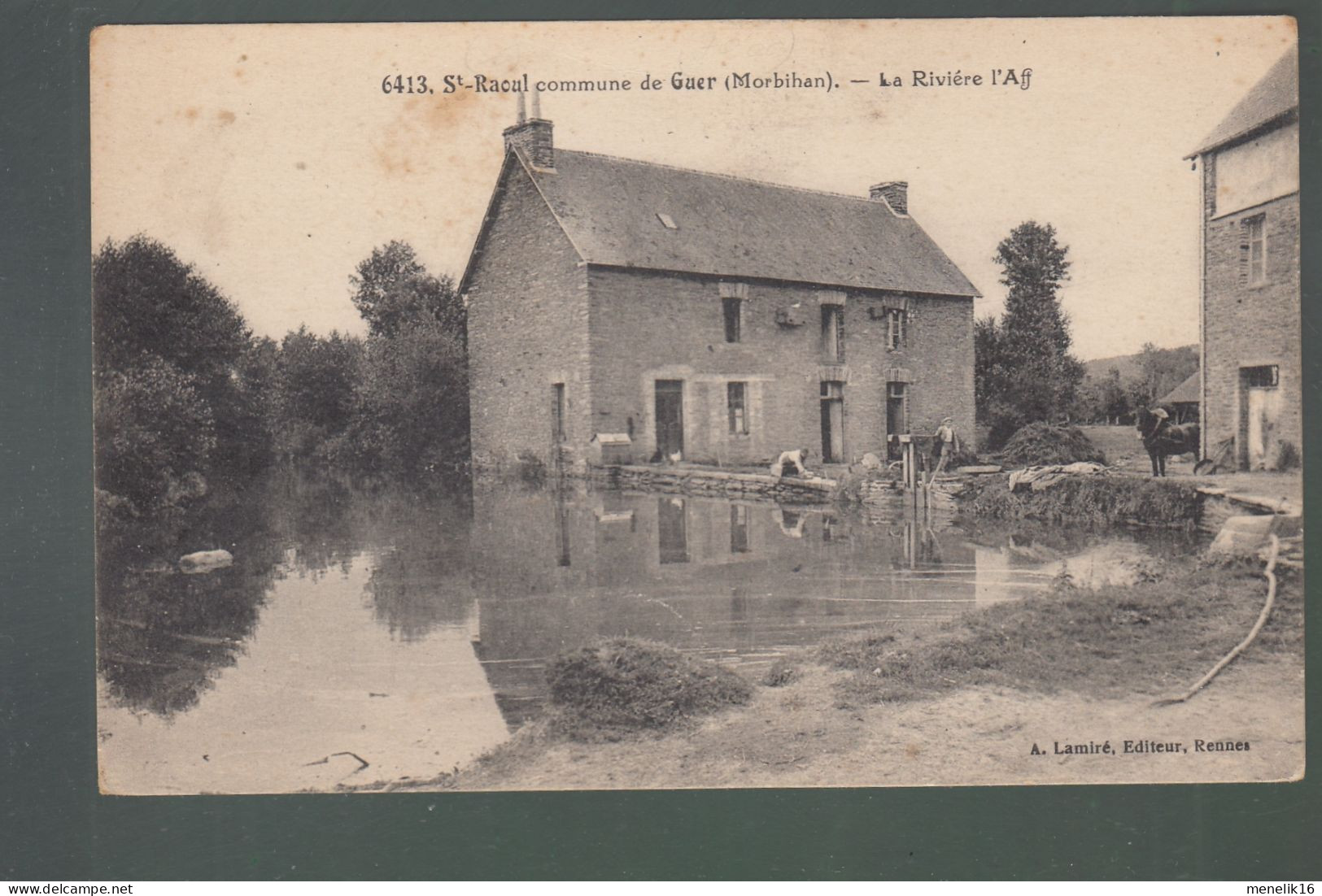 CP - 56 - Saint-Raoûl, Commune De Guer - La Rivière L'Aff - Sonstige & Ohne Zuordnung