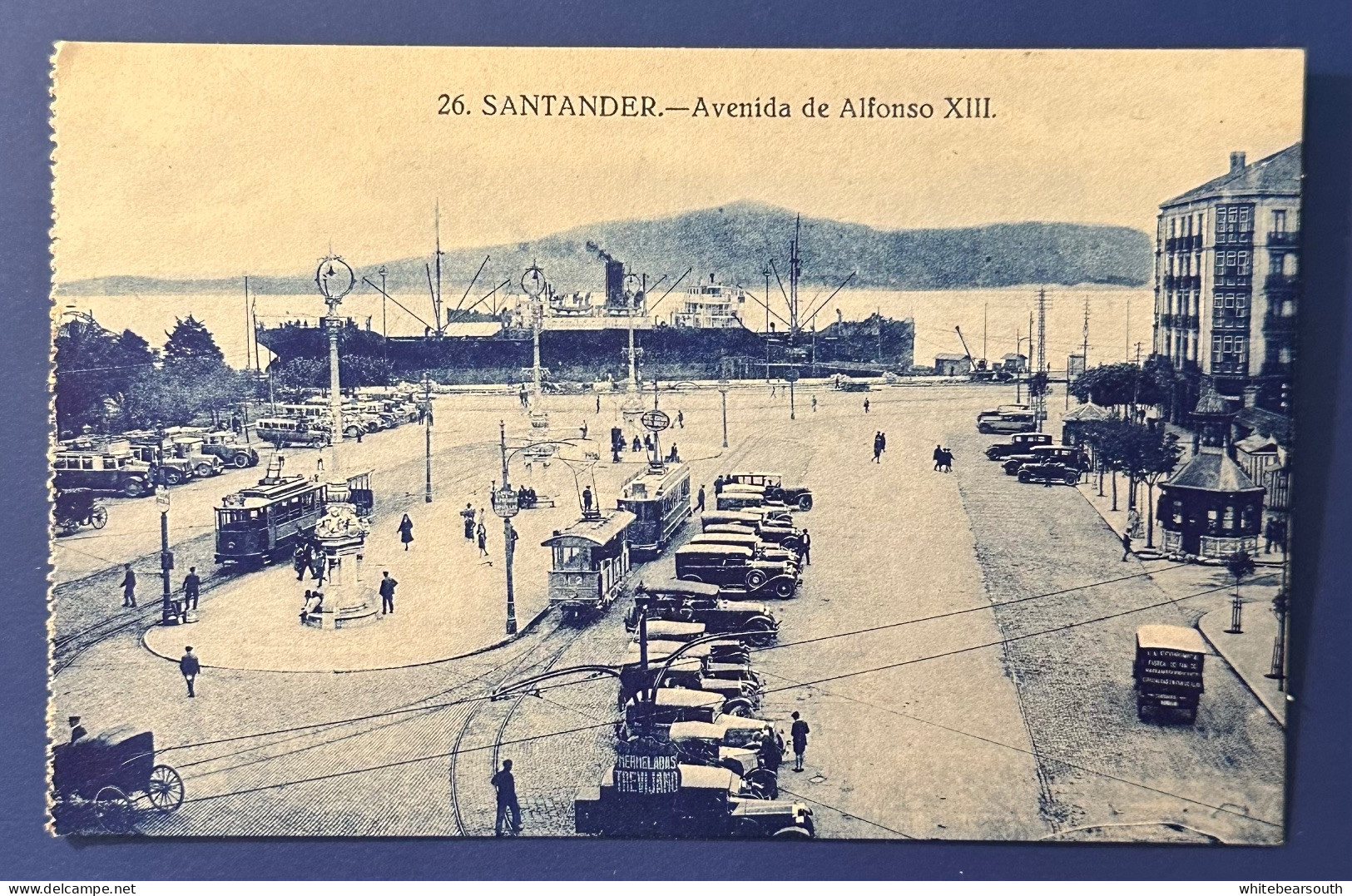 807 SPAIN ESPAÑA SANTANDER AVENIDA DE ALFONSO XIII RARE POSTCARD - Cantabria (Santander)