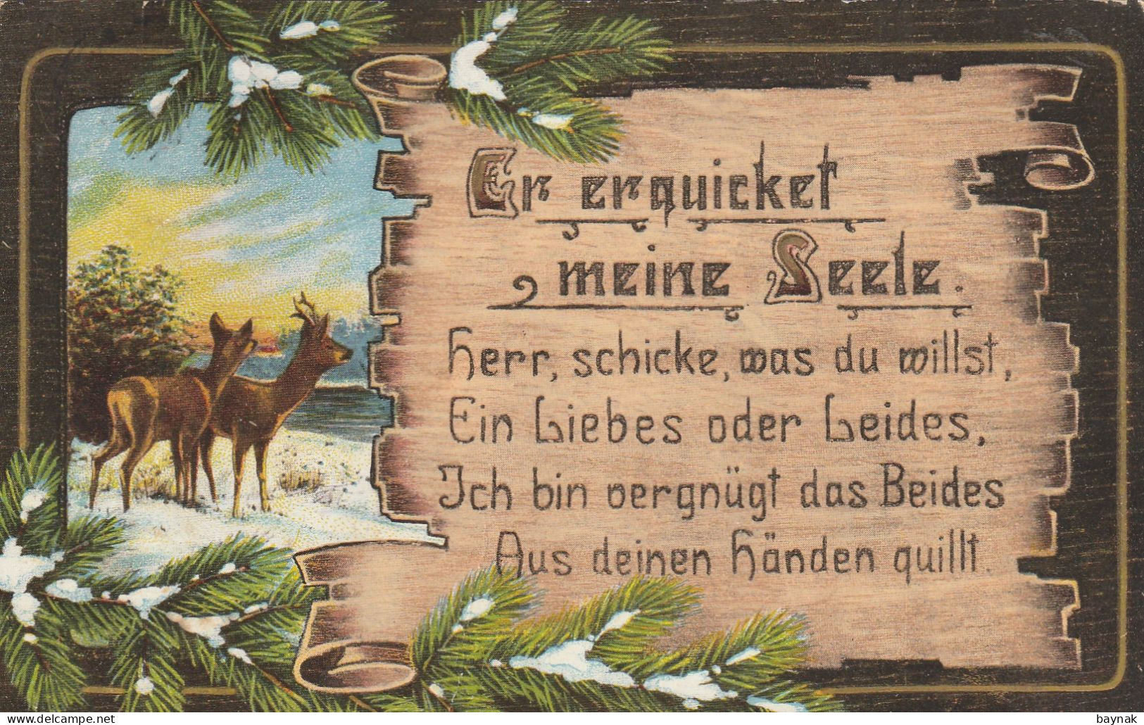 TH3626   --   MEINE SEELE .........   SPRUCHKARTE  --  SAYING CARD  --   H. V. R.  --  1921 - Other & Unclassified