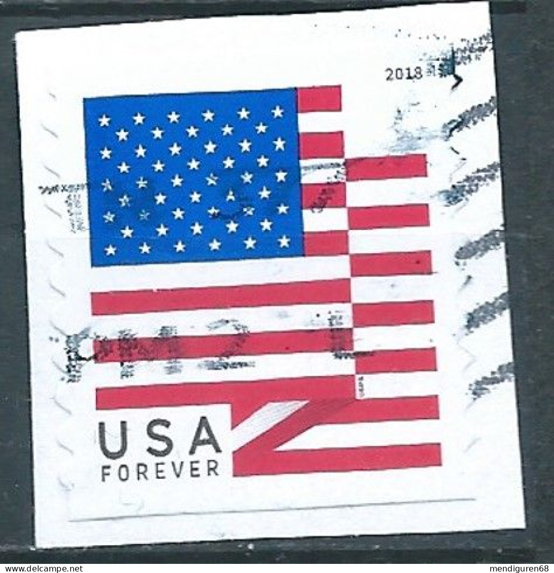 VERINIGTE STAATEN ETAS UNIS USA 2018 U.S. FLAG (BCA COIL) F USED ON PAPER SN 5261 MI 5464BG YT 5083 - Gebruikt