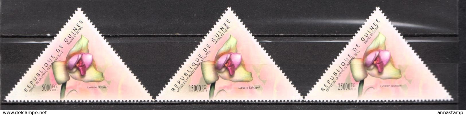 Guinea MNH Set From 2011 - Orchidées