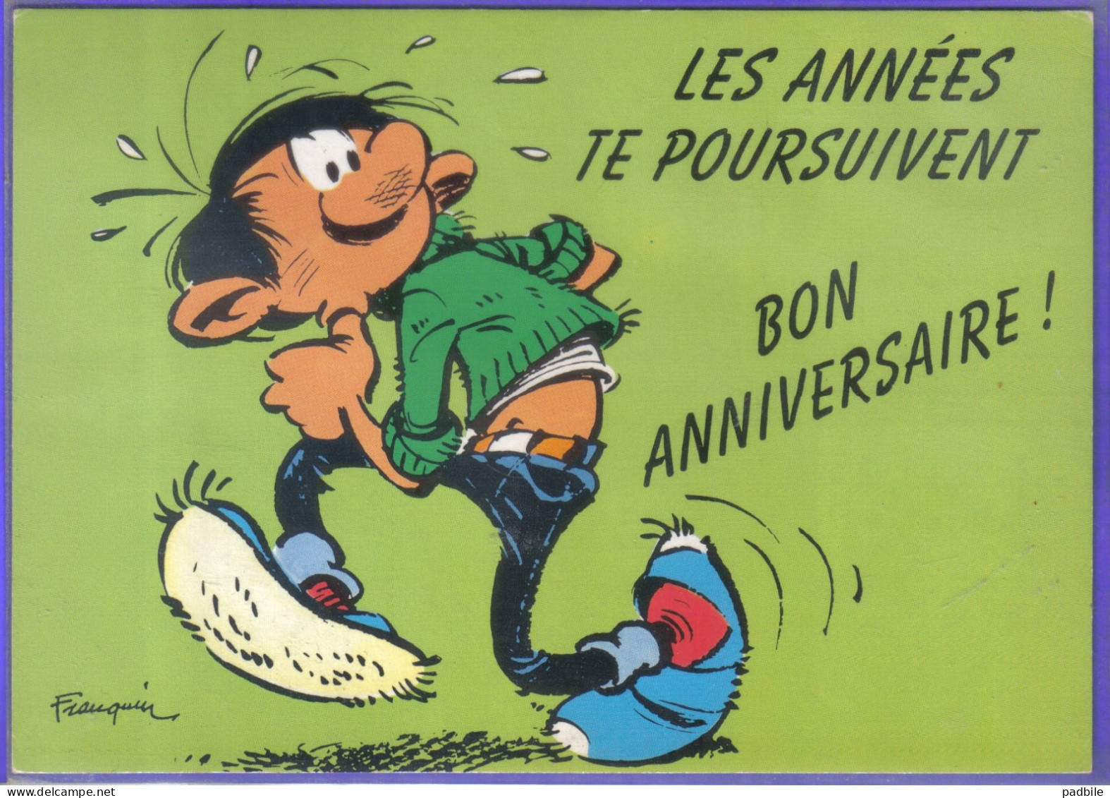 Carte Postale Bande Dessinée Franquin  Gaston Lagaffe  N°120 Très Beau Plan - Comics