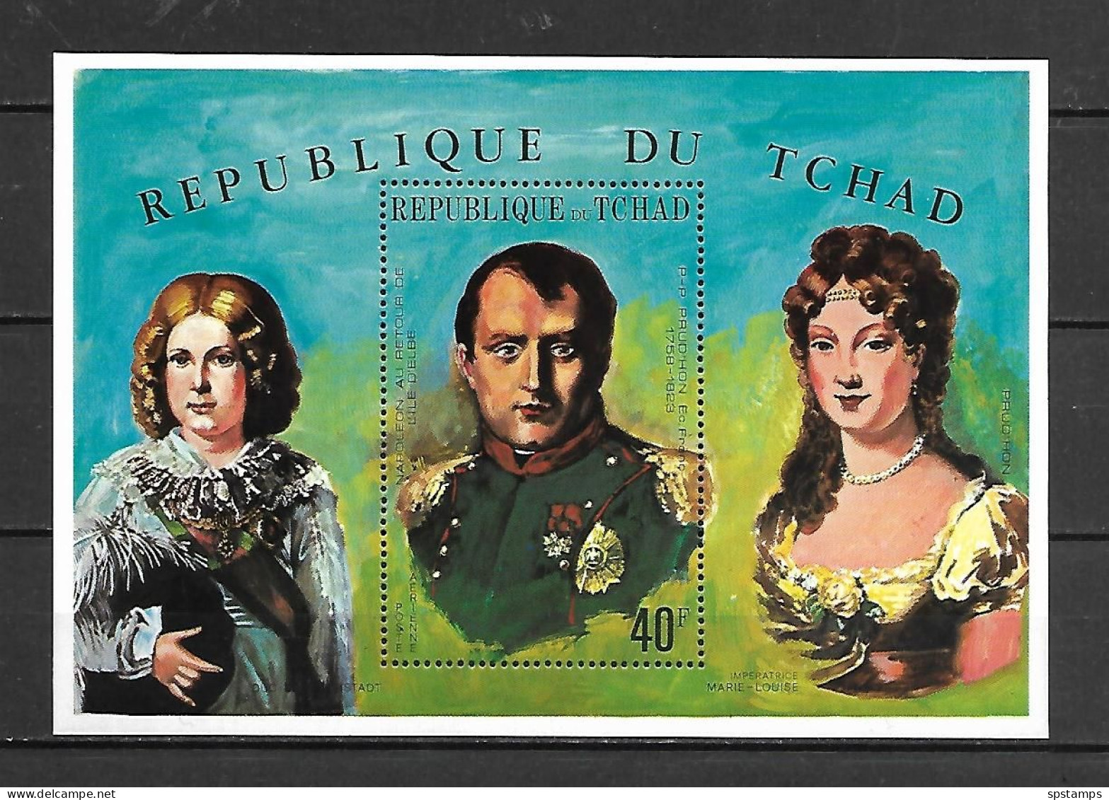 Chad 1971 The 150th Anniversary Of The Death Of Napoleon Bonaparte MS MNH - Tschad (1960-...)