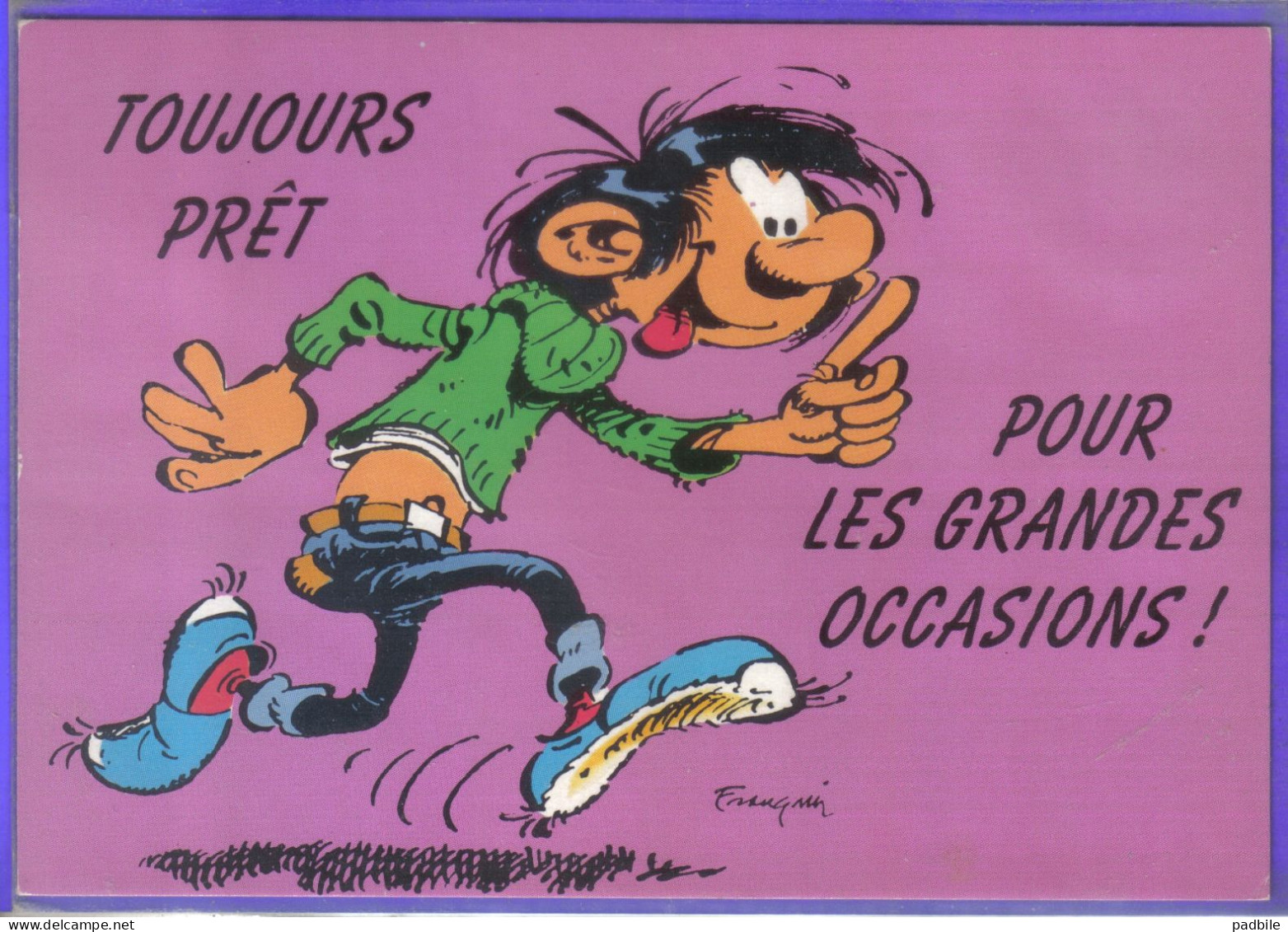 Carte Postale Bande Dessinée Franquin  Gaston Lagaffe  N°102 Très Beau Plan - Comicfiguren