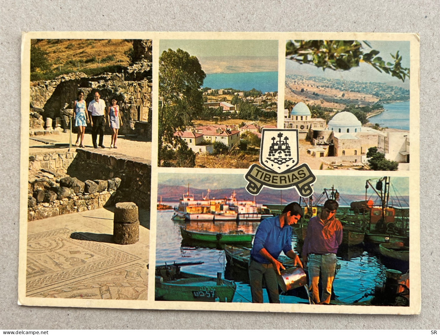 POSTCARD BY PIK-O-LET - VIEWS OF TIBERIAS, ON THE SEA OF GALILEE . ISRAEL - Israel