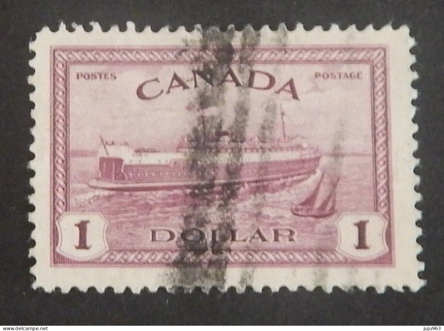 CANADA YT 224 OBLITERE "FERRY BOAT DU PRINCE EDOUARD" ANNÉE 1946 - Gebraucht