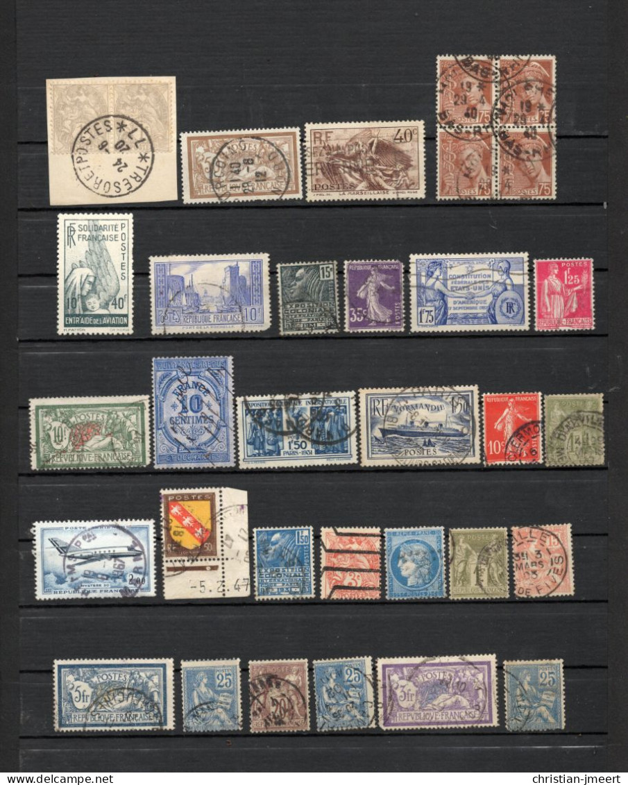 France Lot Pour Recherches 68 Timbres - Collections