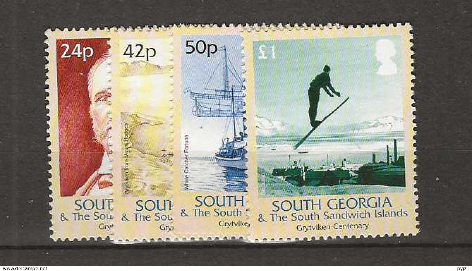 2004 MNH South Georgia  Mi 403-06 Postfris** - Géorgie Du Sud