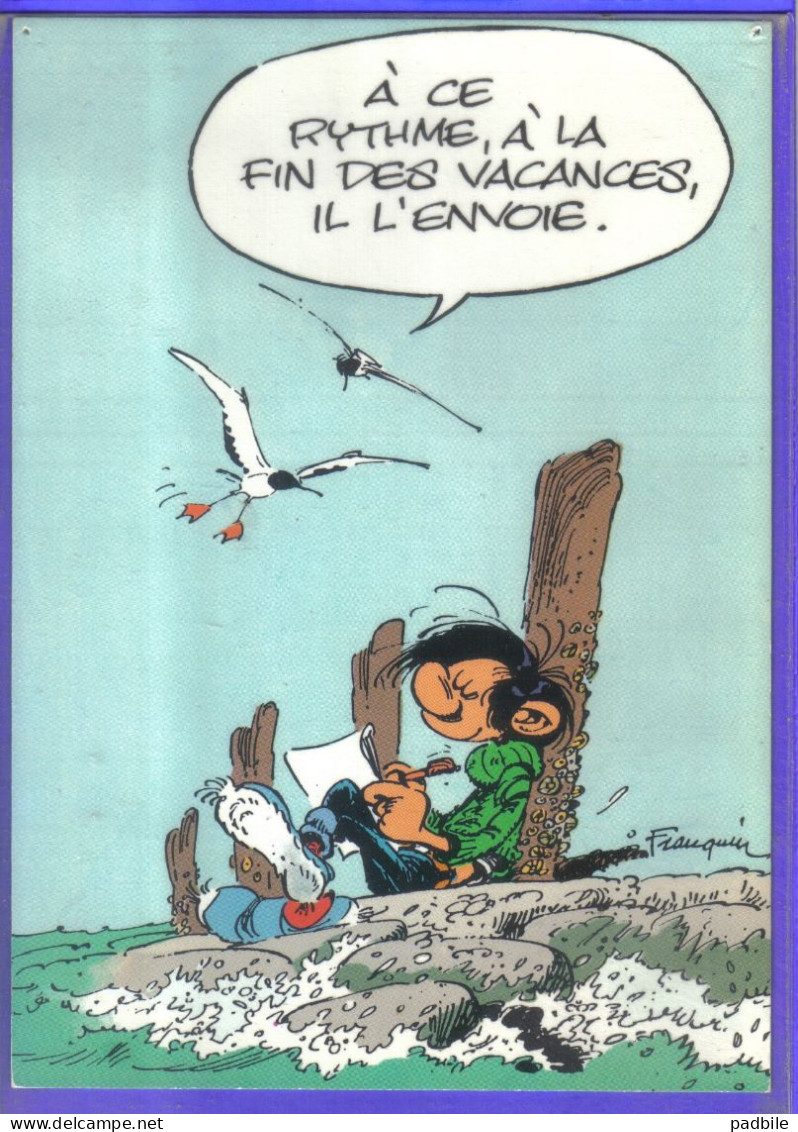 Carte Postale Bande Dessinée Franquin  Gaston Lagaffe  N°48  Très Beau Plan - Comicfiguren