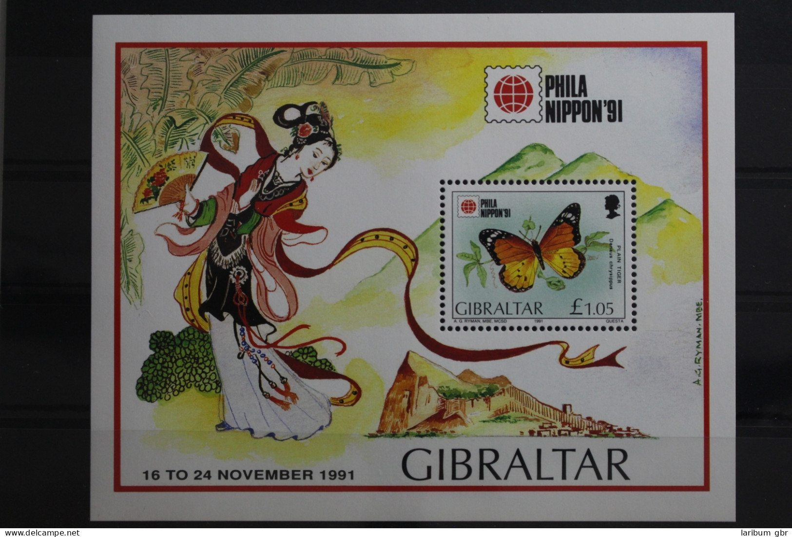 Gibraltar Block 16 Mit 632 Postfrisch #TJ580 - Gibraltar