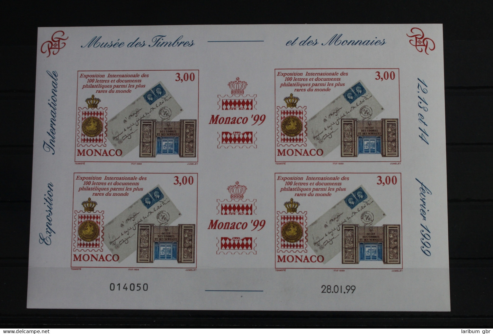 Monaco 2441 Postfrisch Als Kleinbogen #VJ201 - Autres & Non Classés