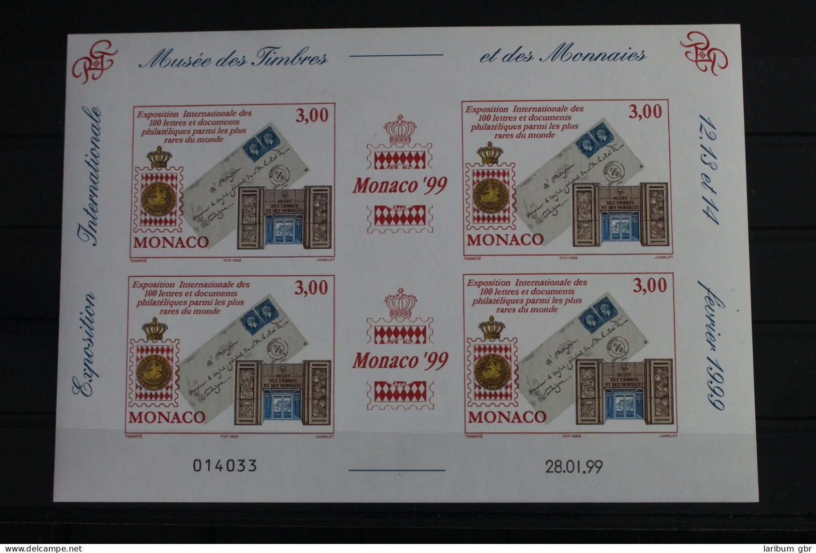 Monaco 2441 Postfrisch Als Kleinbogen #VJ199 - Andere & Zonder Classificatie