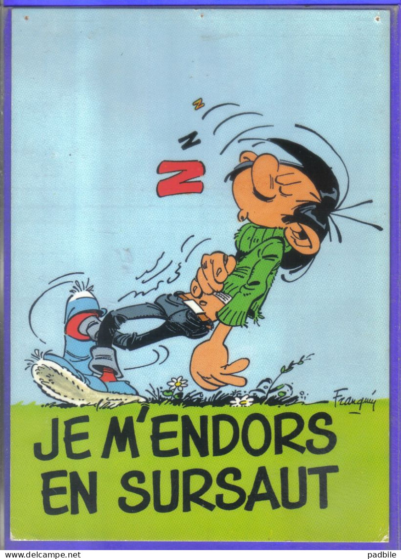 Carte Postale Bande Dessinée Franquin  Gaston Lagaffe  N°44  Très Beau Plan - Comics