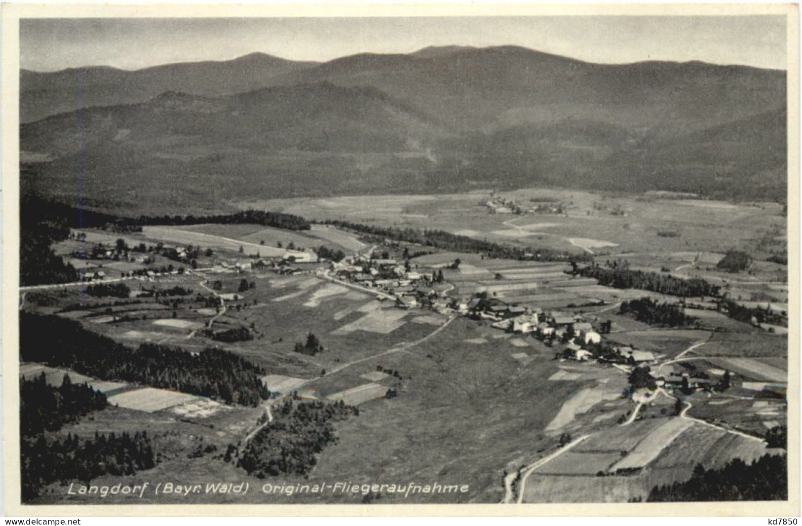 Langdorf - Fliegeraufnahme Bayr. Wald - Regen