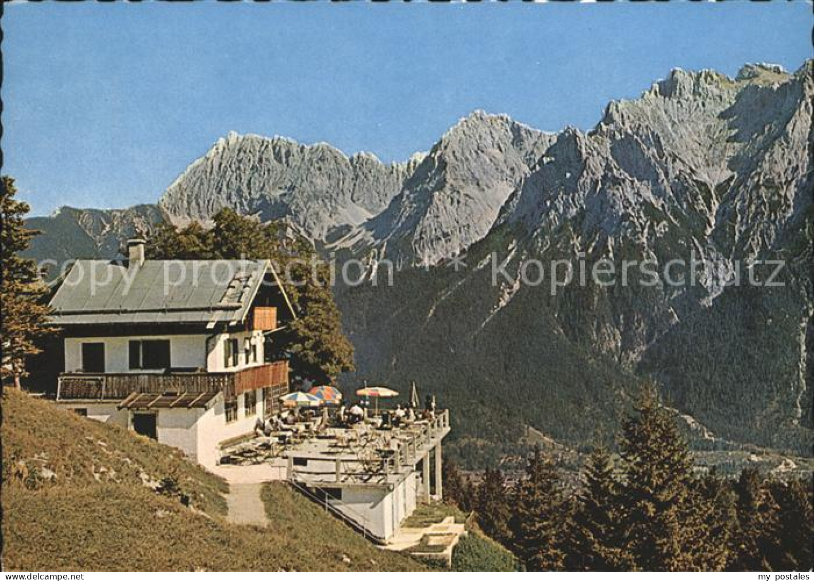 72221456 Mittenwald Bayern Kranzberg Haus Mit Tiefkarspitze Und Woerner Karwende - Mittenwald