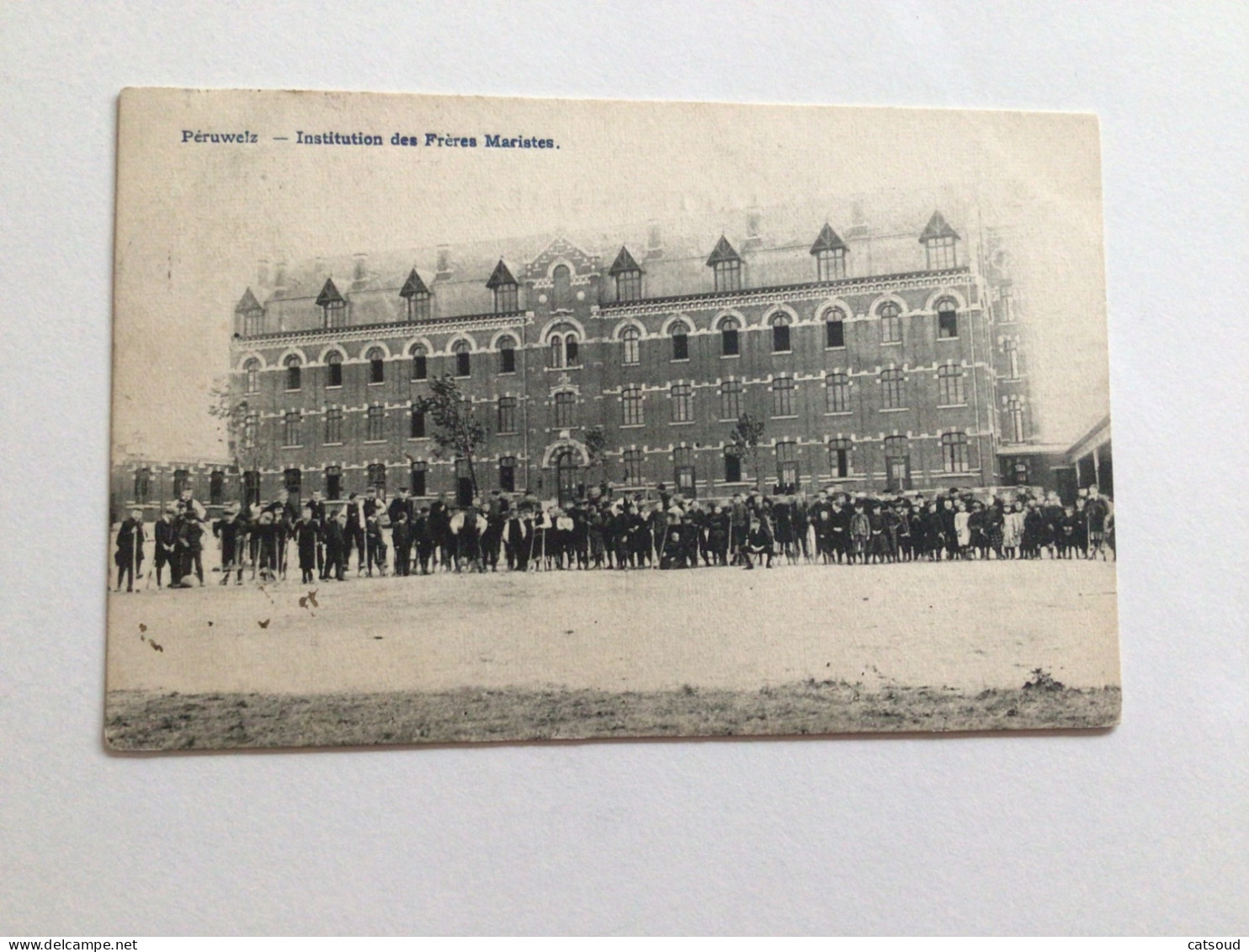 Carte Postale Ancienne (1910)  Péruwelz Institution Des Frères Maristes - Péruwelz