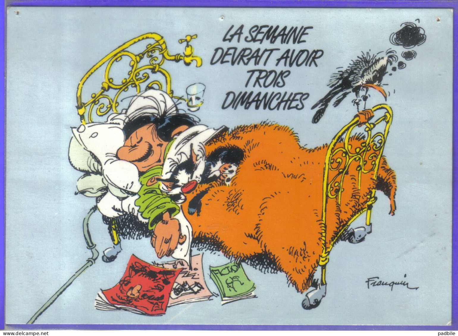 Carte Postale Bande Dessinée Franquin  Gaston Lagaffe  N°31  Très Beau Plan - Comicfiguren