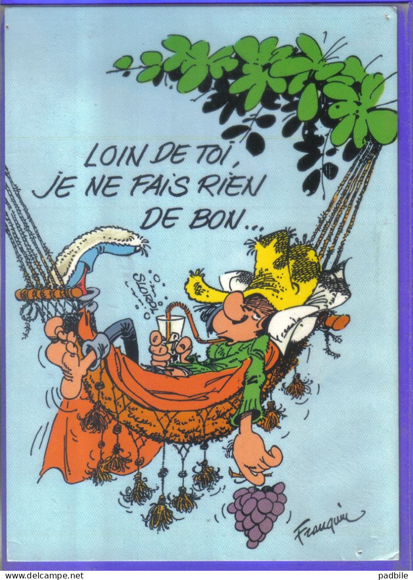 Carte Postale Bande Dessinée Franquin  Gaston Lagaffe  N°33  Très Beau Plan - Cómics