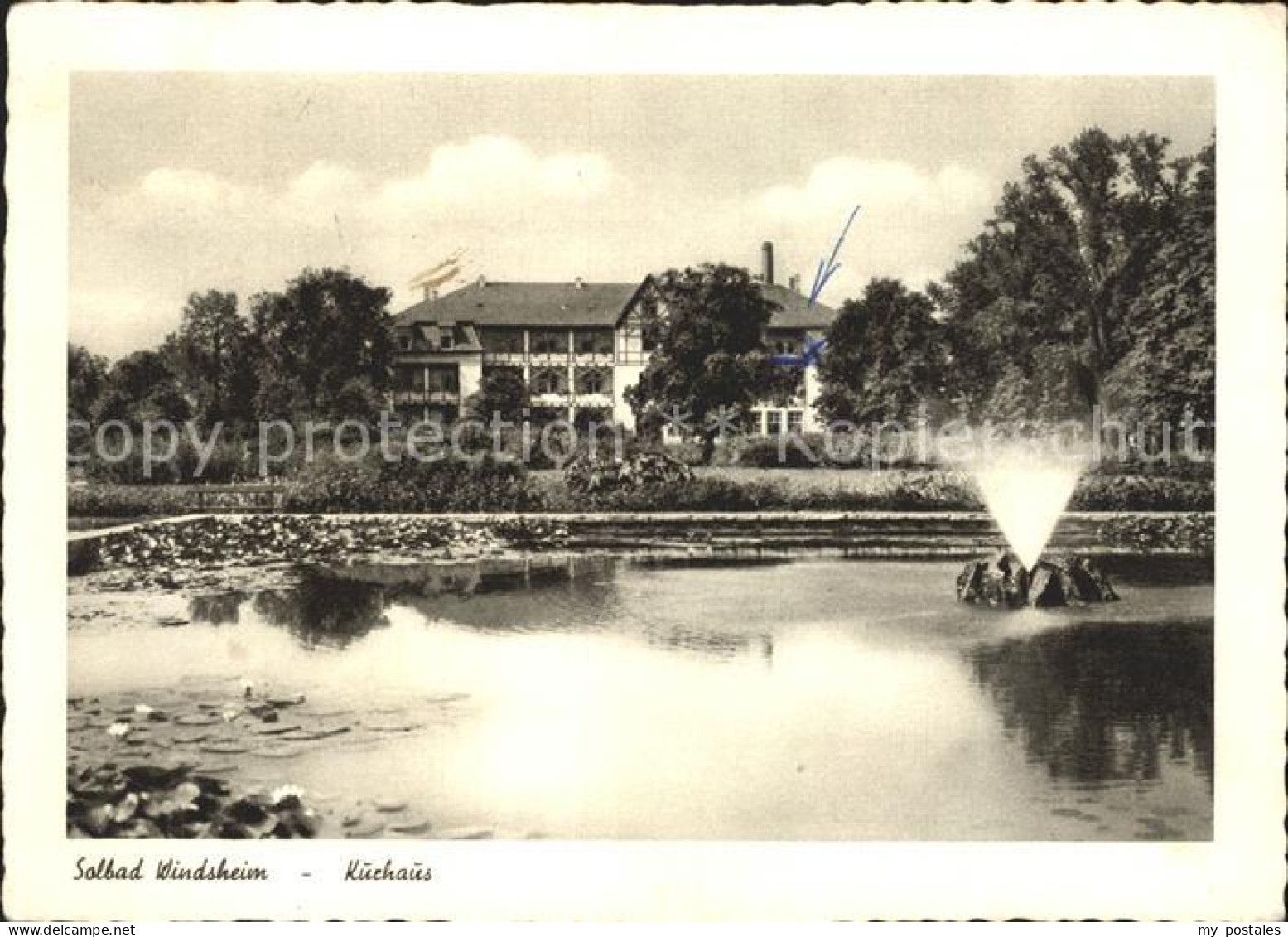 72220519 Windsheim Bad Kurhaus Teich Fontaene Windsheim Bad - Bad Windsheim